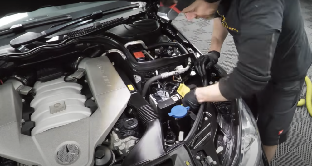 Take A Deep Dive Into This C63 AMG's Amazing Paint Rejuvination